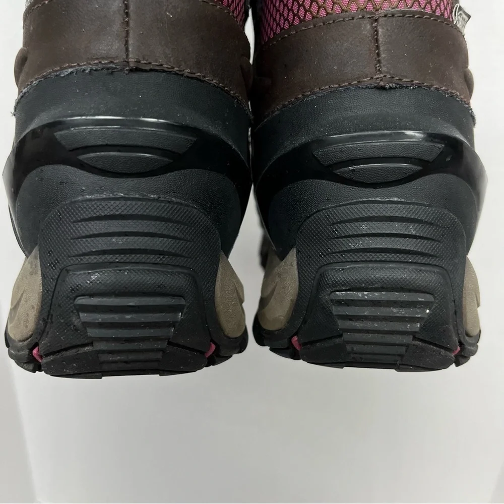 EUC Merrell Waterproof Brown and Pink Leather Winter Hiking Boot - Polorand 8.5